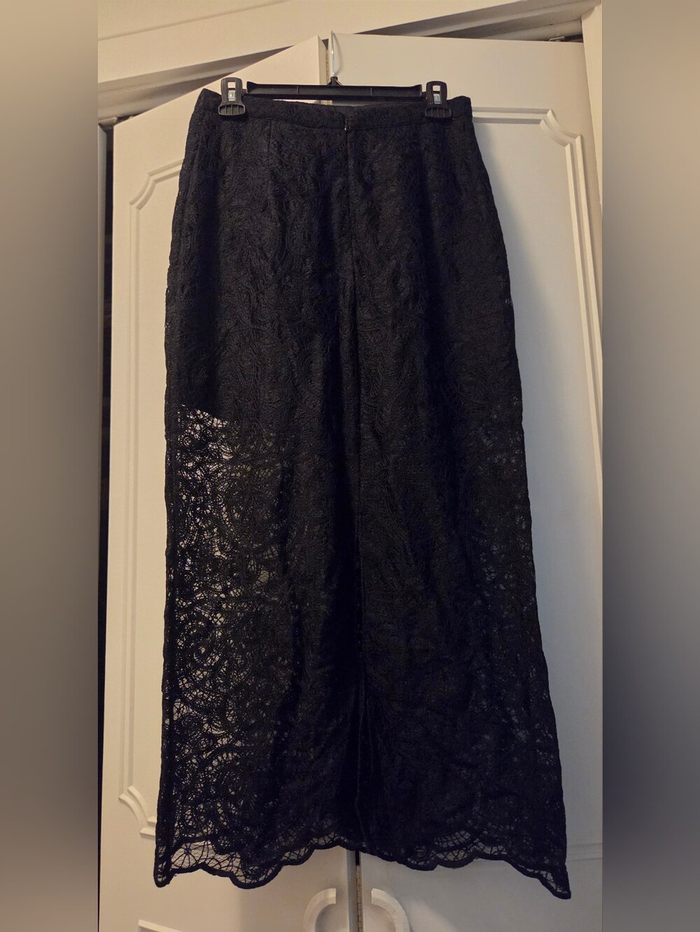 Black Lace Maxi  Skirt